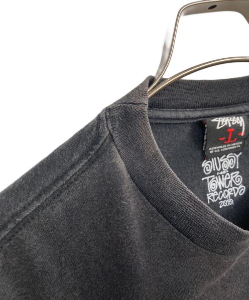stussy（ステューシー）stussy (ステューシー) ヴィーナスプリントコラボTシャツ ブラック サイズ:Ｌの古着・服飾アイテム