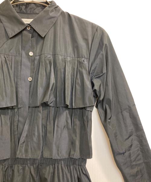 ebure（エブール）EBURE (エブール) マイクロタフタ ワンピース ブラック サイズ:36の古着・服飾アイテム