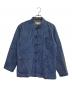 NAISSANCE（ネサーンス）の古着「MAO COLLAR JACKET / マオカラーチャイナボタンジャケット」｜ネイビー×ホワイト