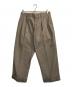 BIBLIOTHECA（ビブリアテカ）の古着「2タックパンツ」｜カーキ
