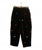 TELEVISI STARテレビジスター）の古着「ワッペンコーデュロイパンツ」｜ブラック