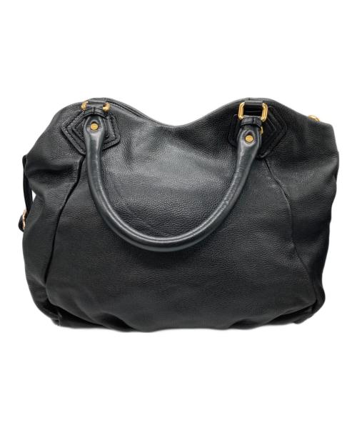 MARC JACOBS（マークジェイコブス）MARC JACOBS (マークジェイコブズ) レザー2wayミニハンドバッグ ブラックの古着・服飾アイテム