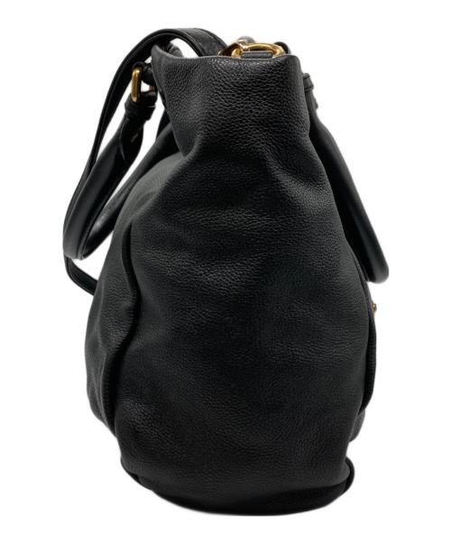 MARC JACOBS（マークジェイコブス）MARC JACOBS (マークジェイコブズ) レザー2wayミニハンドバッグ ブラックの古着・服飾アイテム