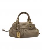 MARC JACOBSマークジェイコブズ）の古着「レザー2wayミニボストンバッグ」｜ベージュ