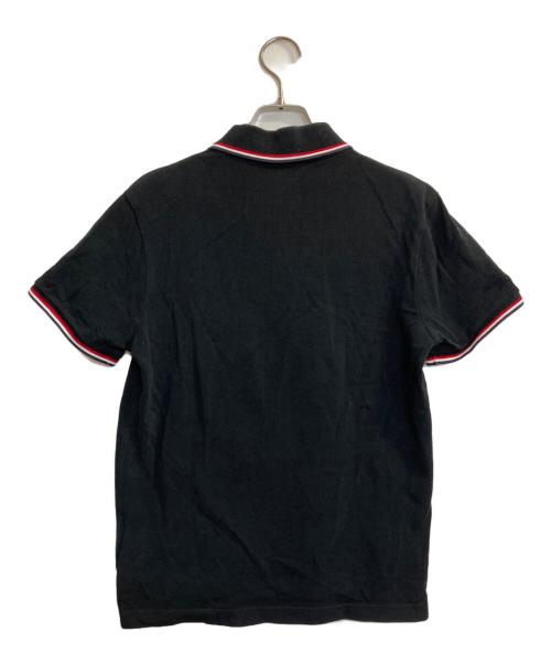 MONCLER（モンクレール）MONCLER (モンクレール) MGLIA POLO MANICA CORTA ポロシャツ ブラック サイズ:Sの古着・服飾アイテム