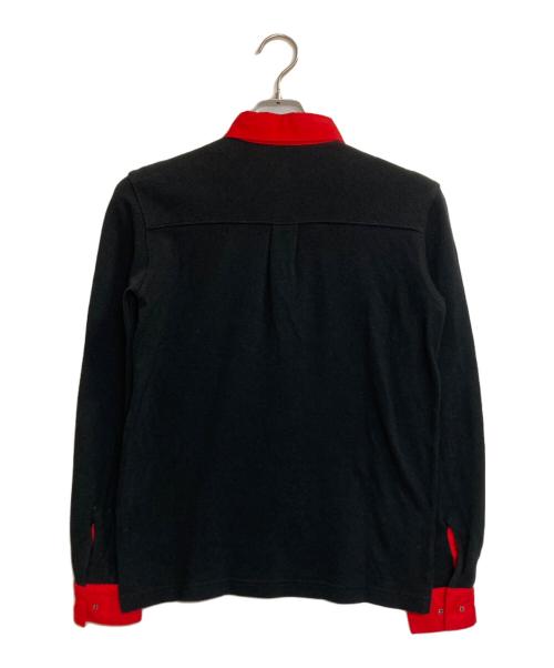 FRED PERRY（フレッドペリー）FRED PERRY (フレッドペリー) 長袖ポロシャツ レッド×ブラック サイズ:Sの古着・服飾アイテム
