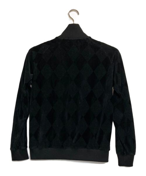 FRED PERRY（フレッドペリー）FRED PERRY (フレッドペリー) アーガイルベロアトラックジャケット ブラック サイズ:ＳＳの古着・服飾アイテム