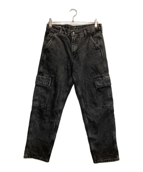 LEVI'S PReMIUM（リーバイス プレミアム）LEVI'S PReMIUM (リーバイス プレミアム) 568 ルーズストレート カーゴ ブラック ブラック サイズ:71㎝（W28）の古着・服飾アイテム