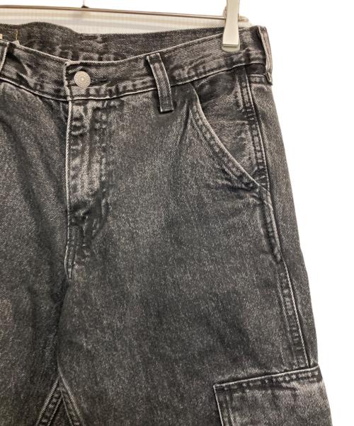 LEVI'S PReMIUM（リーバイス プレミアム）LEVI'S PReMIUM (リーバイス プレミアム) 568 ルーズストレート カーゴ ブラック ブラック サイズ:71㎝（W28）の古着・服飾アイテム