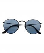 RAY-BANレイバン）の古着「ラウンドメタルサングラス」｜ブルー×ブラック