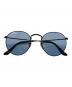 RAY-BAN（レイバン）の古着「ラウンドメタルサングラス」｜ブルー×ブラック