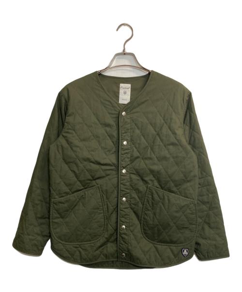 ORCIVAL（オーシバル）ORCIVAL (オーシバル) Thermore中綿ノーカラーキルティングジャケット グリーン サイズ:1の古着・服飾アイテム