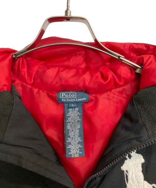 POLO RALPH LAUREN（ポロ・ラルフローレン）POLO RALPH LAUREN (ポロ・ラルフローレン) ビッグポニー刺繍ダウンジャケット ブラック サイズ:Lの古着・服飾アイテム