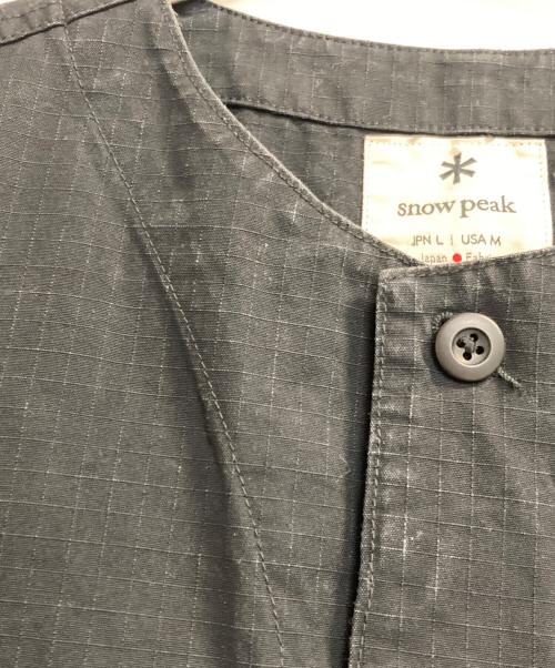 Snow peak（スノーピーク）snow peak (スノーピーク) DWR Rip Stop Vest ブラック サイズ:Ｌの古着・服飾アイテム