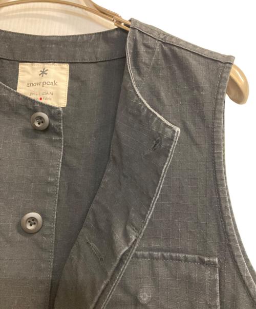 Snow peak（スノーピーク）snow peak (スノーピーク) DWR Rip Stop Vest ブラック サイズ:Ｌの古着・服飾アイテム