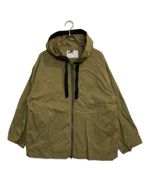 MHL（エムエイチエル）MHL (エムエイチエル) ライトコットンナイロンジャケット カーキ サイズ:Sの古着・服飾アイテム