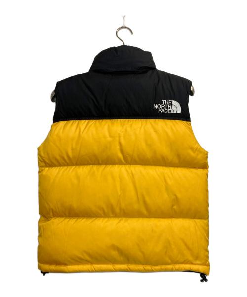 THE NORTH FACE（ザ ノース フェイス）THE NORTH FACE (ザ ノース フェイス) Nuptse Vest/ヌプシダウンベスト ブラック×イエロー サイズ:Sの古着・服飾アイテム