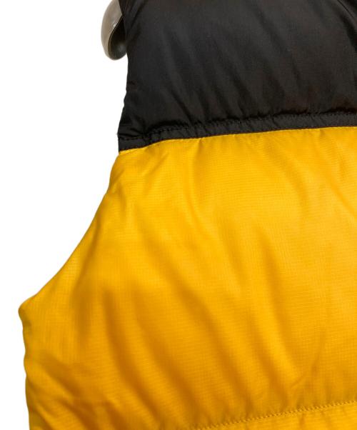 THE NORTH FACE（ザ ノース フェイス）THE NORTH FACE (ザ ノース フェイス) Nuptse Vest/ヌプシダウンベスト ブラック×イエロー サイズ:Sの古着・服飾アイテム