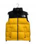 THE NORTH FACE（ザ ノース フェイス）の古着「Nuptse Vest/ヌプシダウンベスト」｜ブラック×イエロー