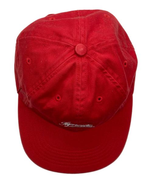 SUPREME（シュプリーム）Supreme (シュプリーム) Side Pocket Script Logo 6-Panel レッドの古着・服飾アイテム