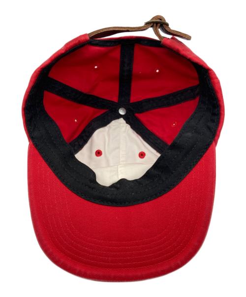 SUPREME（シュプリーム）Supreme (シュプリーム) Side Pocket Script Logo 6-Panel レッドの古着・服飾アイテム