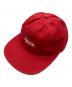 Supreme（シュプリーム）の古着「Side Pocket Script Logo 6-Panel」｜レッド