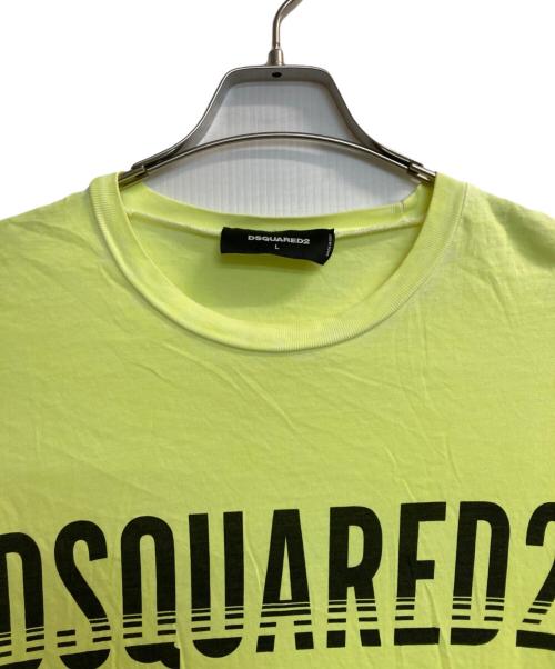 DSQUARED2（ディースクエアード）DSQUARED2 (ディースクエアード) 半袖カットソー イエロー サイズ:Lの古着・服飾アイテム