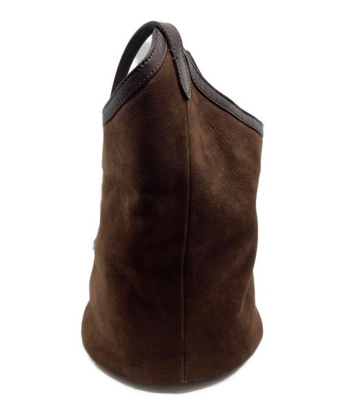 huw（ヒュー）huw (ヒュー) bow bag/ワンショルダーバッグ ブラウンの古着・服飾アイテム