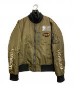 VANSONバンソン）の古着「フライトジャケット」｜グリーン