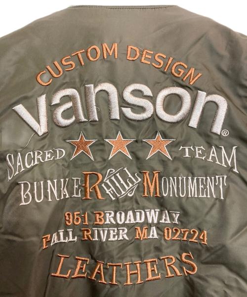 VANSON（バンソン）VANSON (バンソン) フライトジャケット グリーン サイズ:Lの古着・服飾アイテム