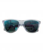OAKLEYオークリー）の古着「Frogskins Low Bridge Fit サングラス」｜フレーム：クリア レンズ：ブルー