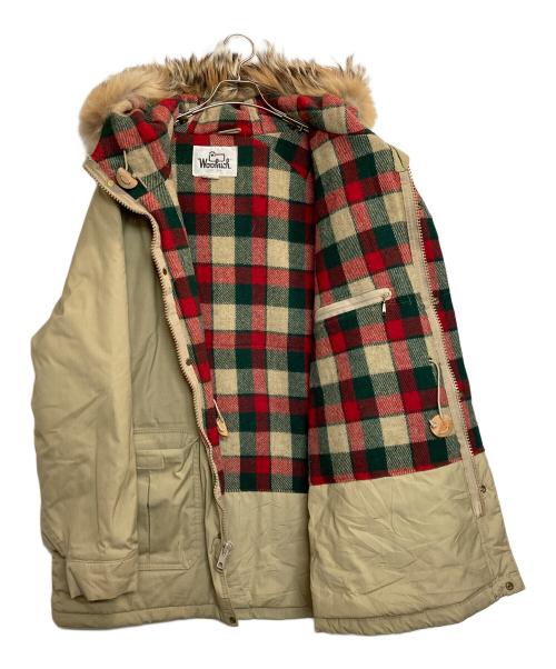 WOOLRICH（ウールリッチ）WOOLRICH (ウールリッチ) ブランケットライナーハーフコート カーキ サイズ:ＸＬの古着・服飾アイテム