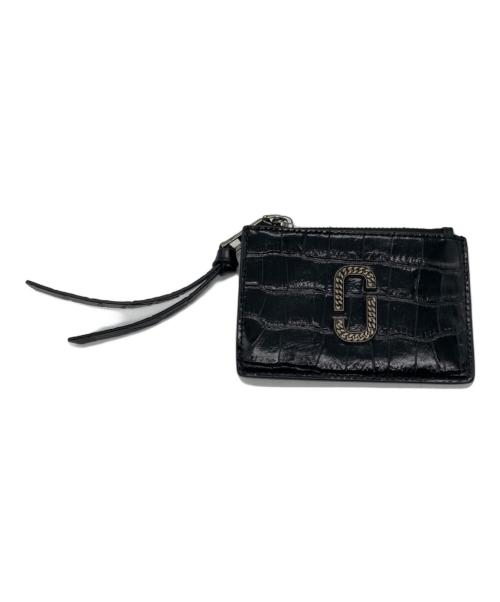 MARC JACOBS（マークジェイコブズ）MARC JACOBS (マークジェイコブズ) クロコエンボストップジップマルチウォレット ブラックの古着・服飾アイテム
