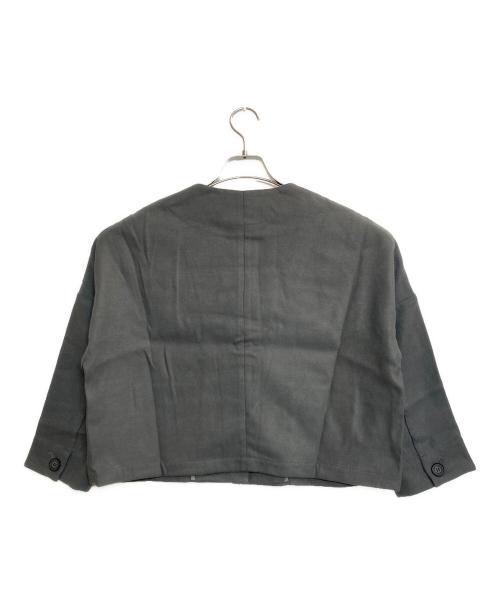 pual ce cin（ピュアルセシン）pual ce cin (ピュアルセシン) メルトンジャケット グレー サイズ:記載なしの古着・服飾アイテム