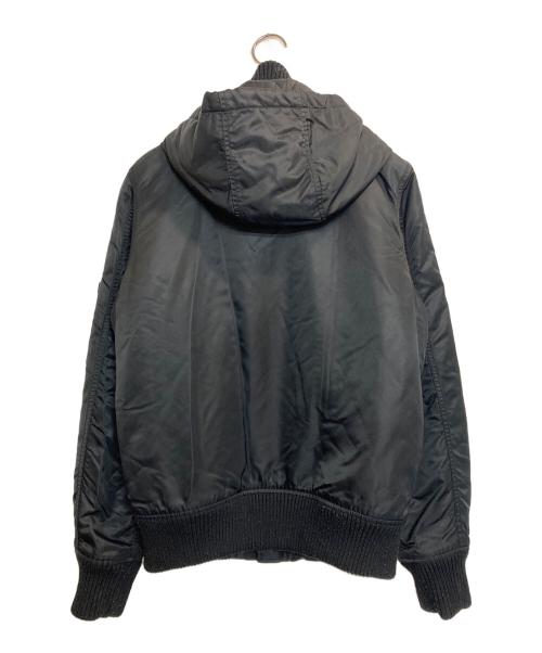 ALPHA（アルファ）ALPHA (アルファ) 中綿ミリタリージャケット ブラック サイズ:Mの古着・服飾アイテム