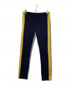 MARNIマルニ）の古着「サイドラインウールパンツ」｜ネイビー×グレー