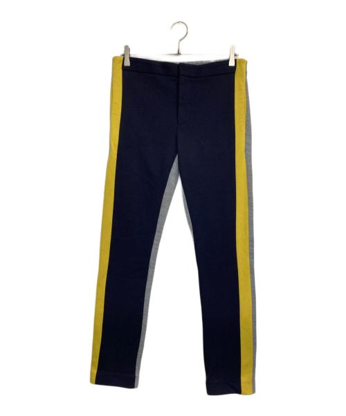 MARNI（マルニ）MARNI (マルニ) サイドラインウールパンツ ネイビー×グレー サイズ:42の古着・服飾アイテム