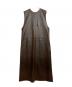 provoke (プロヴォーク) FAKELEATHER MAXI DRESS ブラウン サイズ:Ｆ：5000円