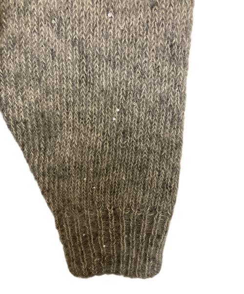 journal standard L'essage（ジャーナルスタンダード レサージュ）journal standard L'essage (ジャーナルスタンダード レサージュ) アルパカMIXスパンコールカーディガン グレー サイズ:記載なしの古着・服飾アイテム