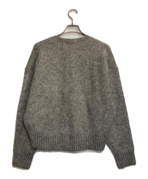 journal standard L'essage（ジャーナルスタンダード レサージュ）journal standard L'essage (ジャーナルスタンダード レサージュ) アルパカMIXスパンコールカーディガン グレー サイズ:記載なしの古着・服飾アイテム