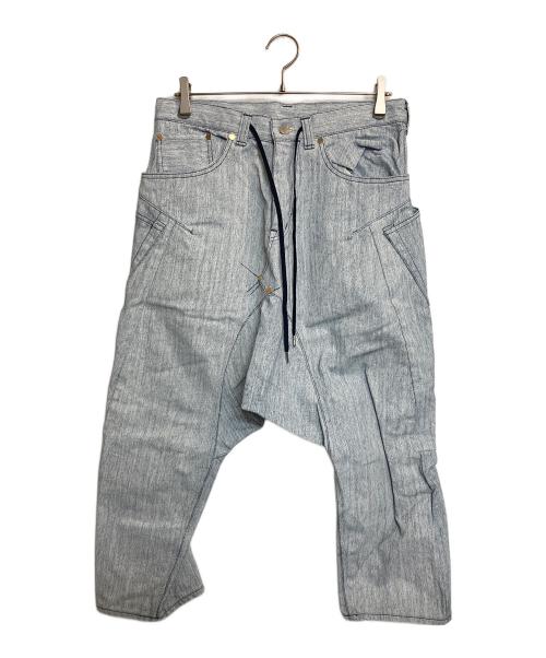 FUMITO GANRYU（フミトガンリュウ）FUMITO GANRYU (フミトガンリュウ) サルエルデニムパンツ ホワイト サイズ:2の古着・服飾アイテム