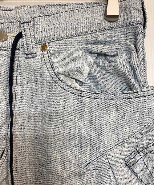 FUMITO GANRYU（フミトガンリュウ）FUMITO GANRYU (フミトガンリュウ) サルエルデニムパンツ ホワイト サイズ:2の古着・服飾アイテム