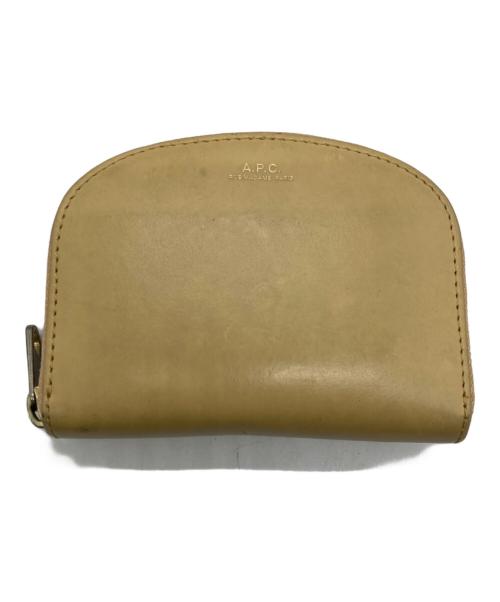 A.P.C.（アーペーセー）A.P.C. (アーペーセー) ハーフムーンコンパクトウォレット アイボリーの古着・服飾アイテム