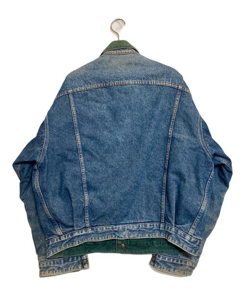 LEVI'S（リーバイス）LEVI'S (リーバイス) リバーシブルトラッカージャケット グリーン×インディゴ サイズ:LLの古着・服飾アイテム