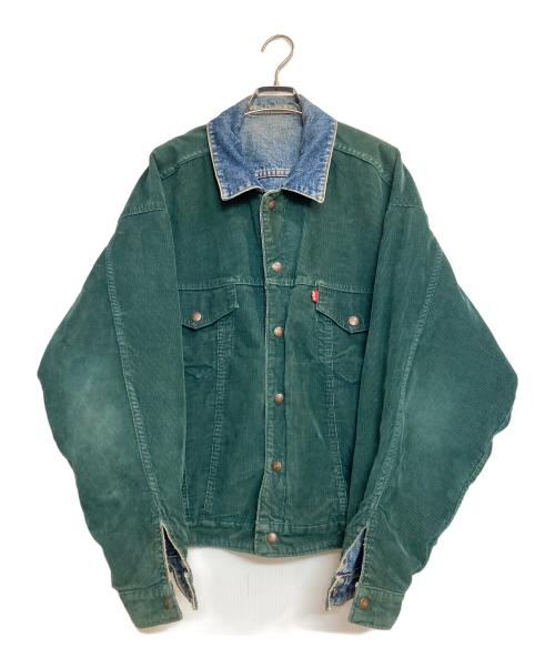 LEVI'S（リーバイス）LEVI'S (リーバイス) リバーシブルトラッカージャケット グリーン×インディゴ サイズ:LLの古着・服飾アイテム