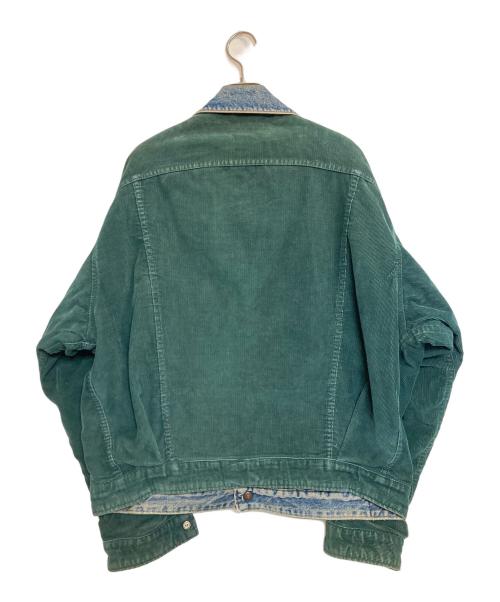 LEVI'S（リーバイス）LEVI'S (リーバイス) リバーシブルトラッカージャケット グリーン×インディゴ サイズ:LLの古着・服飾アイテム