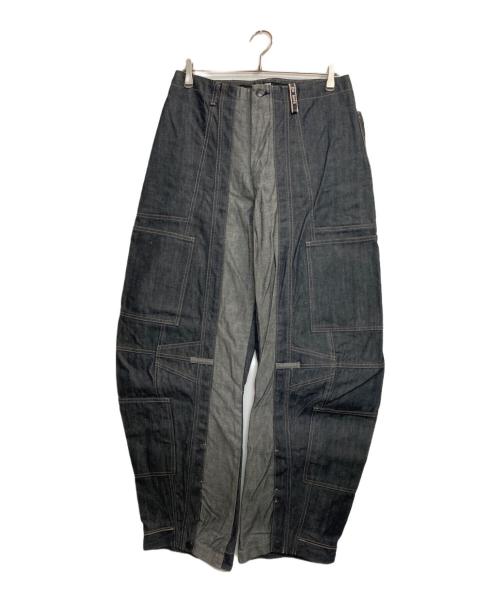 MARITHE+FRANCOIS GIRBAUD（マリテフランソワジルボー）MARITHE+FRANCOIS GIRBAUD (マリテフランソワジルボー) シャトルデニムパンツ インディゴ サイズ:Ｌの古着・服飾アイテム