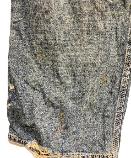 RRL（ダブルアールエル）RRL (ダブルアールエル) ペイント加工クラッシュデニムパンツ インディゴ サイズ:36/32の古着・服飾アイテム