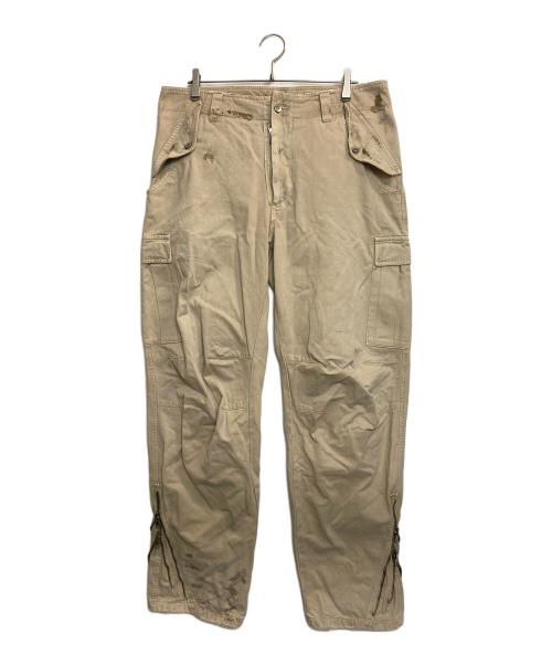 DOLCE & GABBANA（ドルチェ＆ガッバーナ）DOLCE & GABBANA (ドルチェ＆ガッバーナ) ペイント加工カーゴパンツ カーキ サイズ:50の古着・服飾アイテム