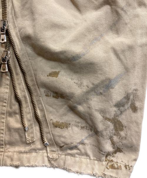 DOLCE & GABBANA（ドルチェ＆ガッバーナ）DOLCE & GABBANA (ドルチェ＆ガッバーナ) ペイント加工カーゴパンツ カーキ サイズ:50の古着・服飾アイテム